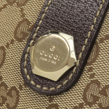 グッチ GUCCI ミニボストンバッグ 152457 ベージュ×ブラウン GGキャンバス ボストンバッグ ゴールド金具 茶 ハンドバッグ 肩掛け