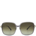 サルヴァトーレ・フェラガモ Salvatore Ferragamo スクエア ダブルガンチーニ 59□17 SF1075SLB-020 グレー×ゴールド プラスチック サングラス ゴールド金具 グラデーション