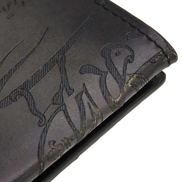 ベルルッティ BERLUTI オリジンスクリット レザーコインパース ブラック レザー コインケース シルバー金具 黒 小銭入れ カリグラフィ