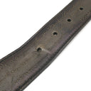 ベルルッティ BERLUTI B ボリュート スクリットレザー 35MM リバーシブルベルト C0068 MOGA×NERO ヴェネチアレザー #95 ベルト シルバー金具 黒 グレー 茶 カリグラフィ