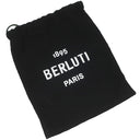 ベルルッティ BERLUTI B ボリュート スクリットレザー 35MM リバーシブルベルト C0068 MOGA×NERO ヴェネチアレザー #95 ベルト シルバー金具 黒 グレー 茶 カリグラフィ