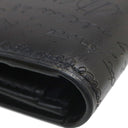 ベルルッティ BERLUTI サンタル ブラック ヴェネチアンスクリットレザー 長財布 シルバー金具 黒 カリグラフィ 二つ折り