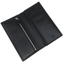 ベルルッティ BERLUTI サンタル ブラック ヴェネチアンスクリットレザー 長財布 シルバー金具 黒 カリグラフィ 二つ折り