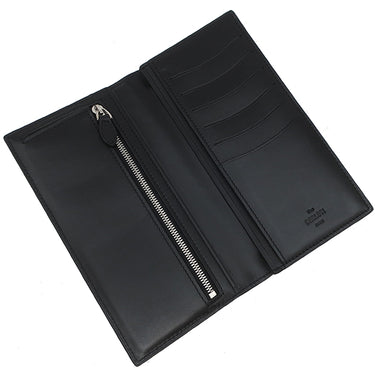 ベルルッティ BERLUTI サンタル ブラック ヴェネチアンスクリットレザー 長財布 シルバー金具 黒 カリグラフィ 二つ折り