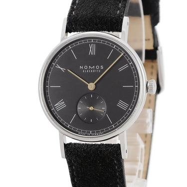 腕時計 ノモス NOMOS ラドウィッグ 33 ノワール 227 手巻き メンズ ブラック スモセコ ローマン バー シースルーバック ノアール
