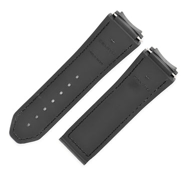 ゼニス ZENITH 純正 デファイ クロノ 18.9000用 ダークブラウン クロコダイル ラバー 腕時計パーツ 替え クロコ×ラバー ベルト バンド ストラップ 27ｍｍ バネ棒付 ダークブラウン 茶