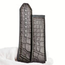 ゼニス ZENITH 純正 デファイ クロノ 18.9000用 ダークブラウン クロコダイル ラバー 腕時計パーツ 替え クロコ×ラバー ベルト バンド ストラップ 27ｍｍ バネ棒付 ダークブラウン 茶