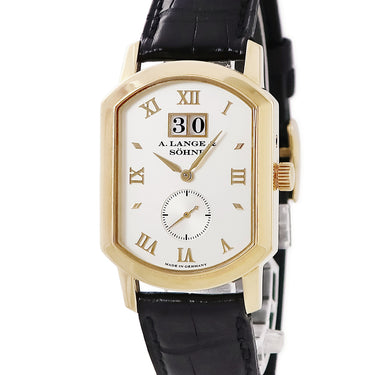 腕時計 ランゲ&ゾーネ LANGE&SOHNE グランド アーケード 106.021 手巻き メンズ K18YG無垢 ローマン ラージデイト スモールセコンド