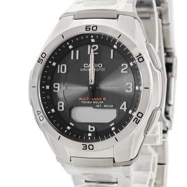 腕時計 カシオ CASIO ウェーブセプター ソーラーコンビネーション WVA-M640D-1A2JF クオーツ メンズ 未使用 電波時計 ブラック
