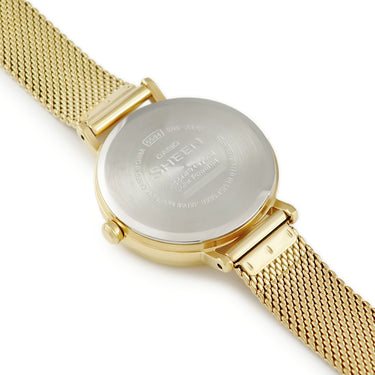 腕時計 カシオ CASIO シーン ソーラー サファイア SHS-D300GM-7AJF クオーツ レディース 未使用 イエローゴールドIP デイト