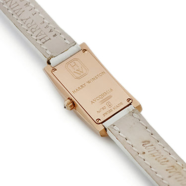 腕時計 ハリーウィンストン Harry Winston アヴェニュー C ミニ AVCQHM16RR017 クオーツ レディース K18RG無垢 純正ダイヤ ホワイト シェル