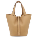 エルメス HERMES ピコタンロックPM ビスキュイ トリヨンクレマンス ハンドバッグ ゴールド金具 新品 未使用 茶