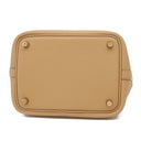 エルメス HERMES ピコタンロックPM ビスキュイ トリヨンクレマンス ハンドバッグ ゴールド金具 新品 未使用 茶