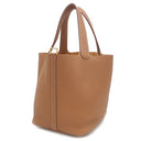 エルメス HERMES ピコタンロックMM  ゴールド トリヨンクレマンス ハンドバッグ ゴールド金具 新品 未使用 茶