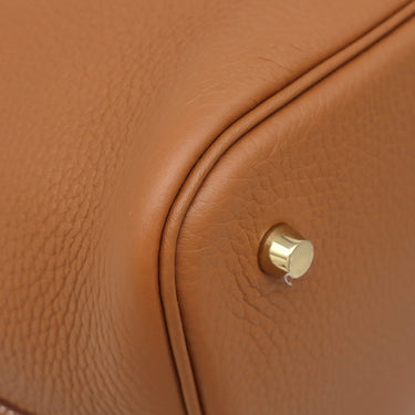 エルメス HERMES ピコタンロックMM  ゴールド トリヨンクレマンス ハンドバッグ ゴールド金具 新品 未使用 茶