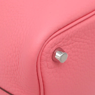 エルメス HERMES ピコタンロックPM ローザアザレ トリヨンクレマンス ハンドバッグ シルバー金具 新品 未使用