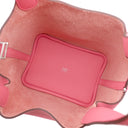 エルメス HERMES ピコタンロックPM ローザアザレ トリヨンクレマンス ハンドバッグ シルバー金具 新品 未使用