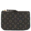 ルイヴィトン LOUIS VUITTON ポシェット クレ M62994 フザン モノグラムイディール コインケース ゴールド金具 茶 キーチェーン付き