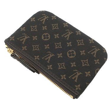 ルイヴィトン LOUIS VUITTON ポシェット クレ M62994 フザン モノグラムイディール コインケース ゴールド金具 茶 キーチェーン付き