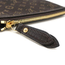 ルイヴィトン LOUIS VUITTON ポシェット クレ M62994 フザン モノグラムイディール コインケース ゴールド金具 茶 キーチェーン付き