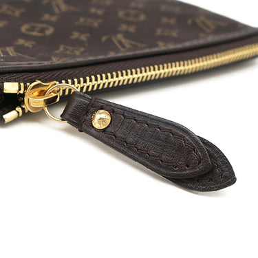 ルイヴィトン LOUIS VUITTON ポシェット クレ M62994 フザン モノグラムイディール コインケース ゴールド金具 茶 キーチェーン付き