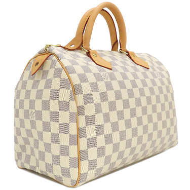 ルイヴィトン LOUIS VUITTON スピーディ 30 N41533 ダミエアズール ダミエアズールキャンバス ハンドバッグ ゴールド金具 白 鍵/パドロック欠品