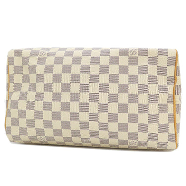 ルイヴィトン LOUIS VUITTON スピーディ 30 N41533 ダミエアズール ダミエアズールキャンバス ハンドバッグ ゴールド金具 白 鍵/パドロック欠品