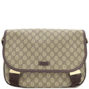 グッチ GUCCI メッセンジャーバッグ 201732 ベージュ×エボニー GGスプリームキャンバス ショルダーバッグ ゴールド金具 茶 斜め掛け