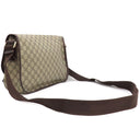 グッチ GUCCI メッセンジャーバッグ 201732 ベージュ×エボニー GGスプリームキャンバス ショルダーバッグ ゴールド金具 茶 斜め掛け