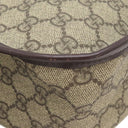 グッチ GUCCI メッセンジャーバッグ 201732 ベージュ×エボニー GGスプリームキャンバス ショルダーバッグ ゴールド金具 茶 斜め掛け