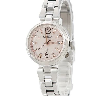 腕時計 セイコー SEIKO ルキア レディダイヤ SSQV047 1B35-0AD0 クオーツ レディース 未使用 純正ダイヤ デイト ワールドタイマー