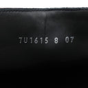 フェンディ FENDI アンクルブーツ スクエア 7U1615 ブラック レザー #8 ブーツ シルバー金具 キューバンヒール