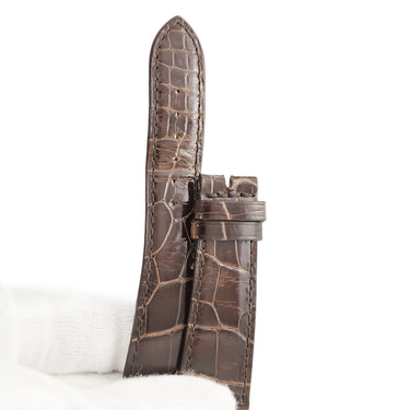 パテックフィリップ PATEK PHILIPPE 純正 ブラウン クロコダイル 腕時計パーツ クロコ ベルト ストラップ シャイニー 艶有り 21ｍｍ ブラウン 茶