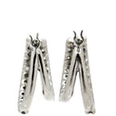 ノンブランド NON BRAND ダイヤピアス ホワイトゴールド K18WG ダイヤモンド ピアス フープピアス