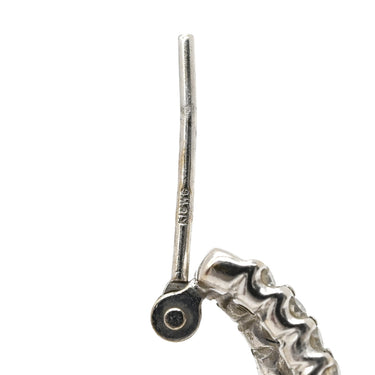 ノンブランド NON BRAND ダイヤピアス ホワイトゴールド K18WG ダイヤモンド ピアス フープピアス