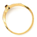 ノンブランド NON BRAND ルビー ダイヤ リング イエローゴールド K18YG ルビー ダイヤモンド リング 指輪 Au750 18K 18金 レッド 赤 11.5号