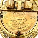 ノンブランド NON BRAND クルーガーランド金貨 ループタイ留め具 イエローゴールド K18YG K24YG サファイア ダイヤモンド アクセサリー