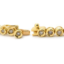 ノンブランド NON BRAND テニスブレスレット イエローゴールド K18YG ダイヤモンド ブレスレット ダイヤブレス