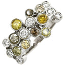 ノンブランド NON BRAND ダイヤリング ホワイトゴールド K18WG ダイヤモンド リング 指輪 13.5号