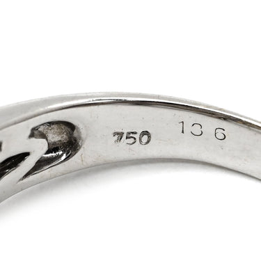 ノンブランド NON BRAND ダイヤリング ホワイトゴールド K18WG ダイヤモンド リング 指輪 13.5号