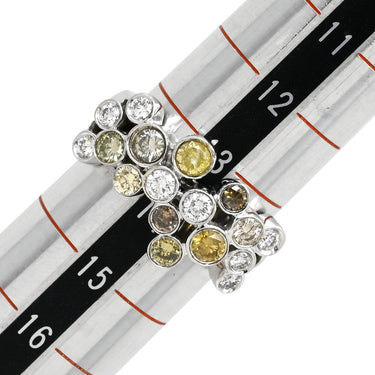 ノンブランド NON BRAND ダイヤリング ホワイトゴールド K18WG ダイヤモンド リング 指輪 13.5号