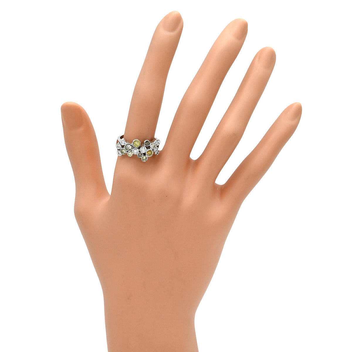 使用品 ノーブランド 18K ダイヤモンド リング 9号 約6ｇ cin516.jpg