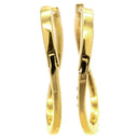 ノンブランド NON BRAND ダイヤ フープピアス イエローゴールド K18YG ダイヤモンド ピアス