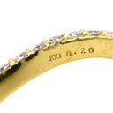 ノンブランド NON BRAND ダイヤ フープピアス イエローゴールド K18YG ダイヤモンド ピアス