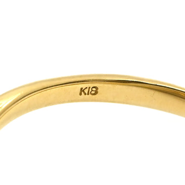 ノンブランド NON BRAND パヴェ ダイヤリング イエローゴールド K18YG ダイヤモンド リング 指輪 11号