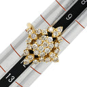 ノンブランド NON BRAND パヴェ ダイヤリング イエローゴールド K18YG ダイヤモンド リング 指輪 11号