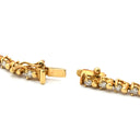 ノンブランド NON BRAND テニスブレスレット イエローゴールド K18YG ダイヤモンド ブレスレット ダイヤブレス