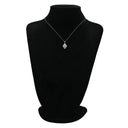 ノンブランド NON BRAND ダイヤペンダント プラチナシルバー Pt900 ダイヤモンド K18WG(チェーン) ネックレス 9P 9粒