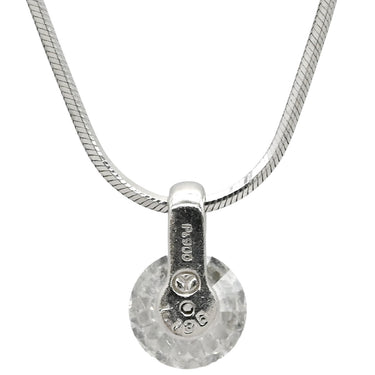 ノンブランド NON BRAND ダイヤペンダント プラチナシルバー Pt900 ダイヤモンド Pt850(チェーン) ネックレス 1P 1粒