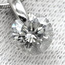 ノンブランド NON BRAND ダイヤペンダント プラチナシルバー Pt900 ダイヤモンド Pt850(チェーン) ネックレス 1P 1粒